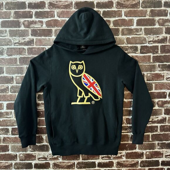 OVO UK Flag Union Jack London Exclusive OG Owl Hoodie embroidered Size Large - Picture 3 of 7